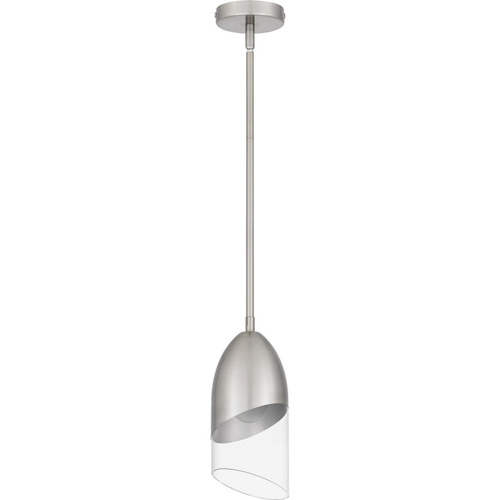Quoizel PCHAY1505BN One Light Mini Pendant, Brushed Nickel