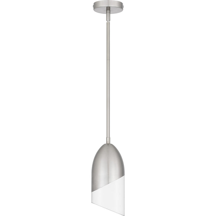 Quoizel PCHAY1505BN One Light Mini Pendant, Brushed Nickel