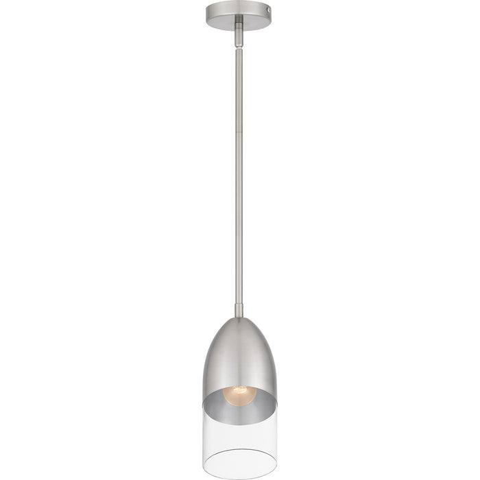 Quoizel PCHAY1505BN One Light Mini Pendant, Brushed Nickel