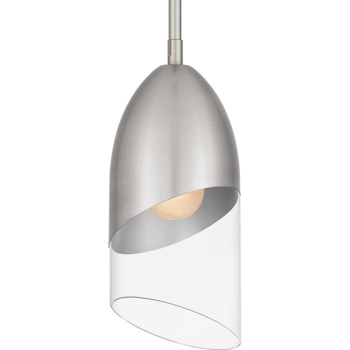 Quoizel PCHAY1505BN One Light Mini Pendant, Brushed Nickel