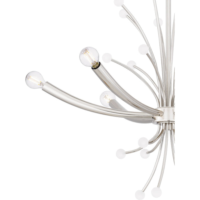Quoizel PCKIE5029PK Six Light Chandelier, Polished Nickel