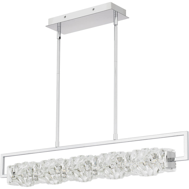 Quoizel PCKLA137C LED Linear Chandelier, Polished Chrome