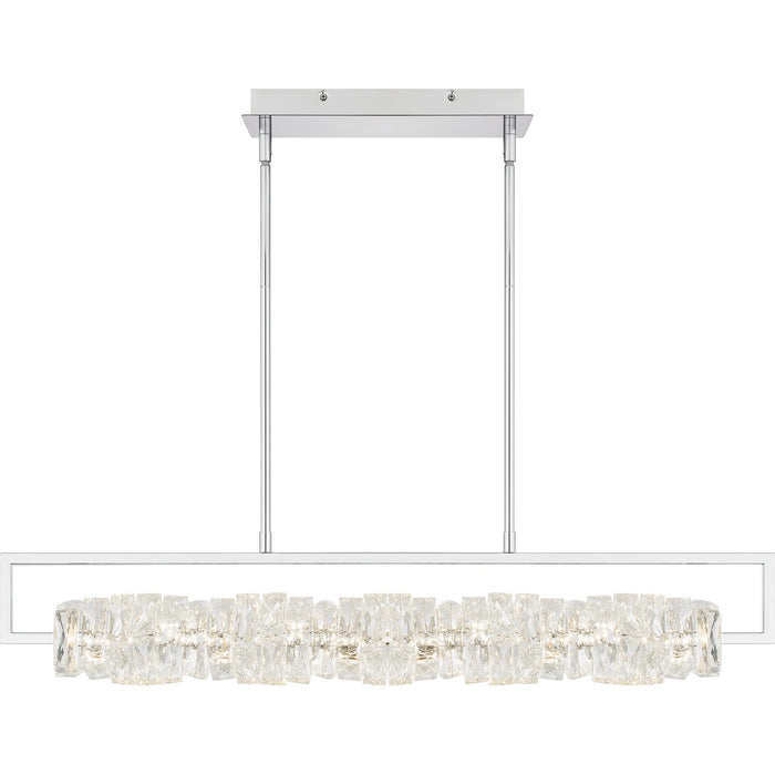 Quoizel PCKLA137C LED Linear Chandelier, Polished Chrome