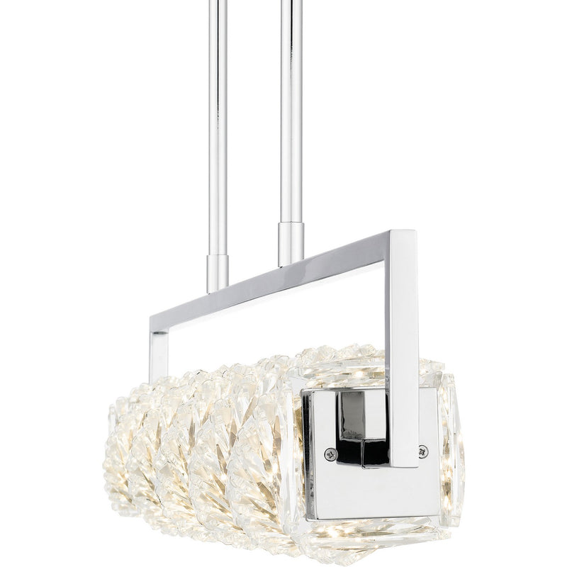 Quoizel PCKLA137C LED Linear Chandelier, Polished Chrome