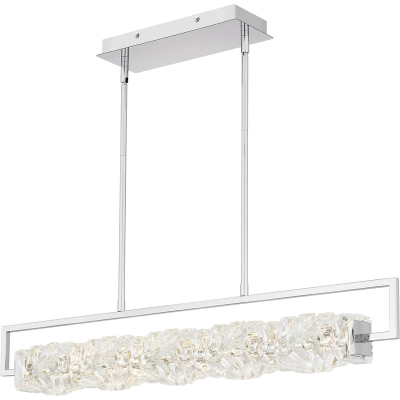 Quoizel PCKLA137C LED Linear Chandelier, Polished Chrome