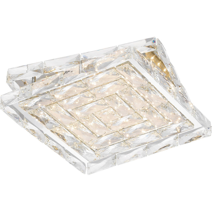 Quoizel PCMIL1615C LED Flush Mount, Polished Chrome