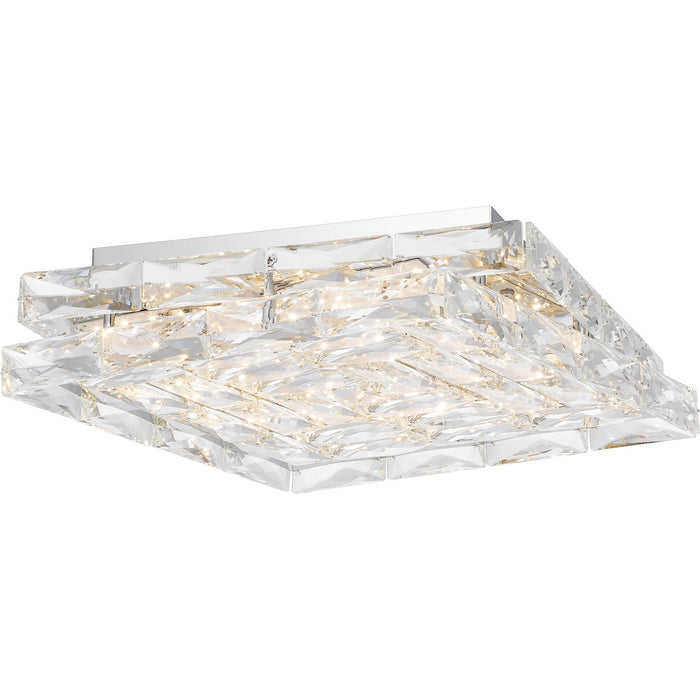 Quoizel PCMIL1615C LED Flush Mount, Polished Chrome
