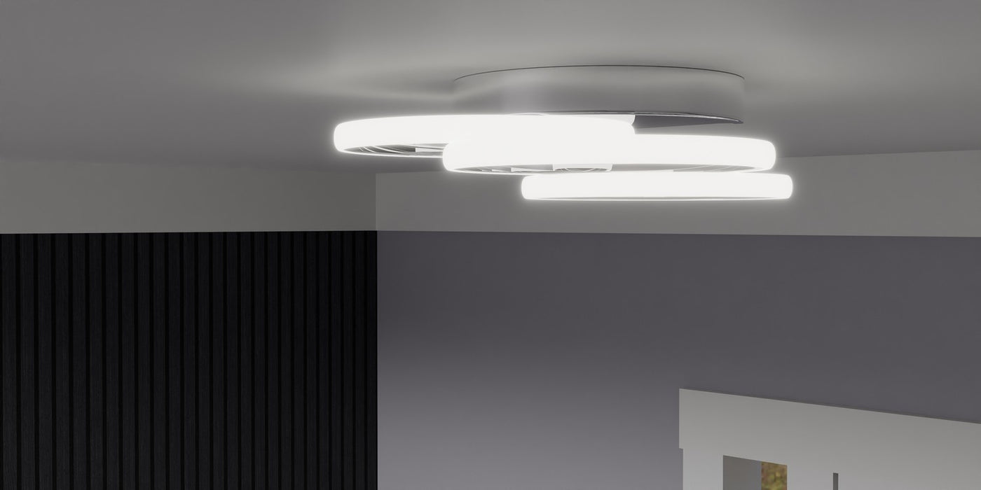 Quoizel PCMON1616C LED Flush Mount, Polished Chrome