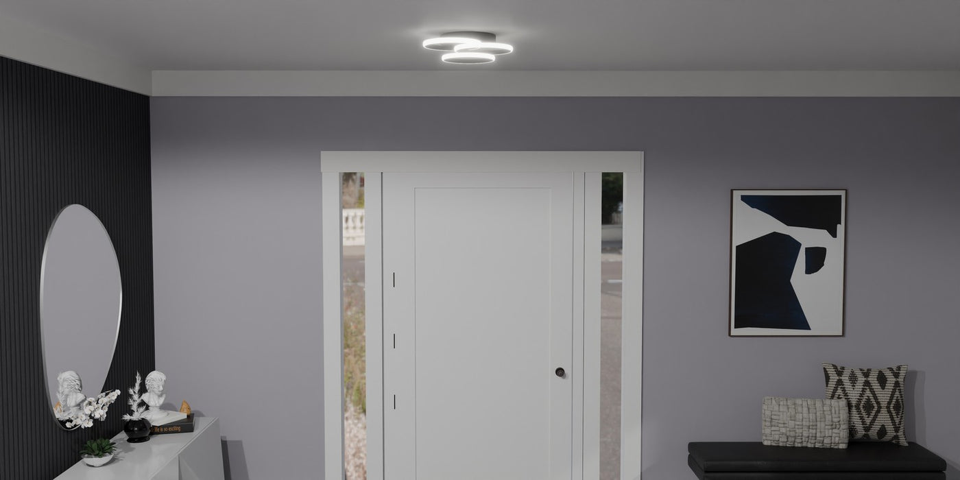Quoizel PCMON1616MBK LED Flush Mount, Matte Black