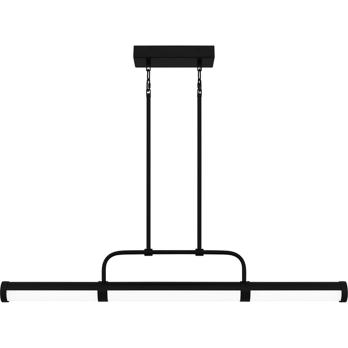 Quoizel PCNAY142MBK LED Linear Chandelier, Matte Black