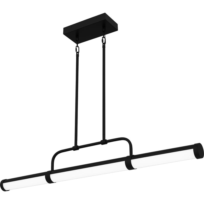 Quoizel PCNAY142MBK LED Linear Chandelier, Matte Black