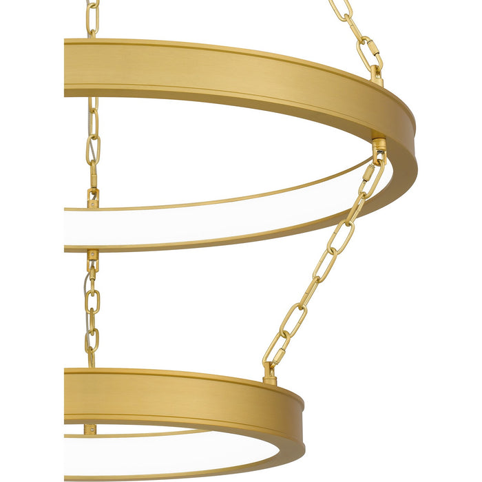Quoizel PCOZA2827A LED Pendant, Antique Brass