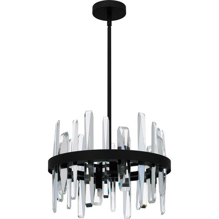 Quoizel PCRGL2816MBK Eight Light Pendant, Matte Black