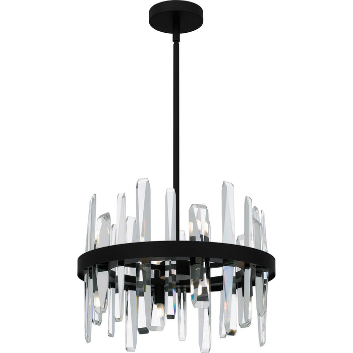 Quoizel PCRGL2816MBK Eight Light Pendant, Matte Black
