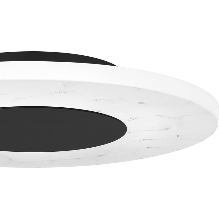 Quoizel PCRWL1614MBK LED Flush Mount, Matte Black