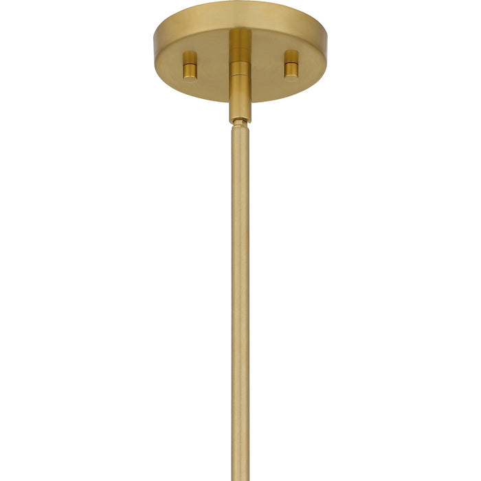 Quoizel PCSEI5028AB Six Light Chandelier, Aged Brass