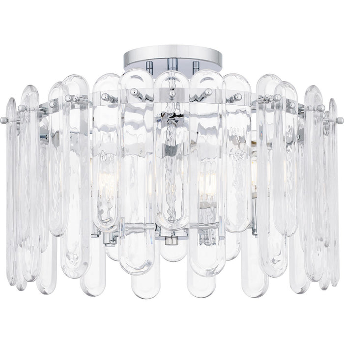 Quoizel PCSTI1720C Five Light Semi Flush Mount, Polished Chrome