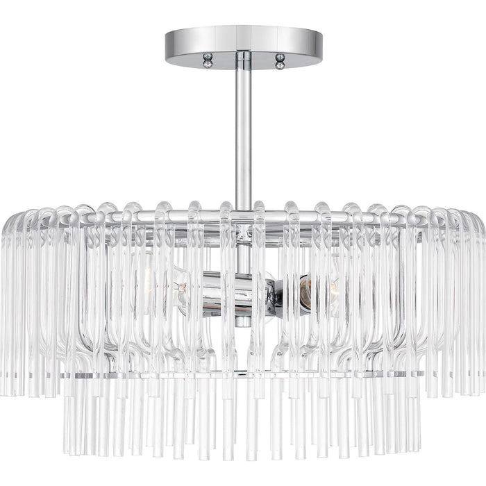 Quoizel PCTAY1718C Three Light Semi Flush Mount, Polished Chrome
