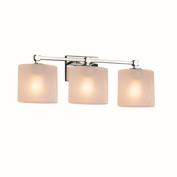 Justice Designs FSN-8423-30-FRCR-CROM Three Light Bath Bar, Polished Chrome