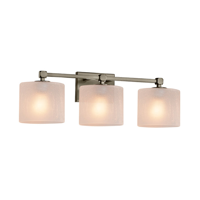 Justice Designs FSN-8423-30-FRCR-NCKL Three Light Bath Bar, Brushed Nickel