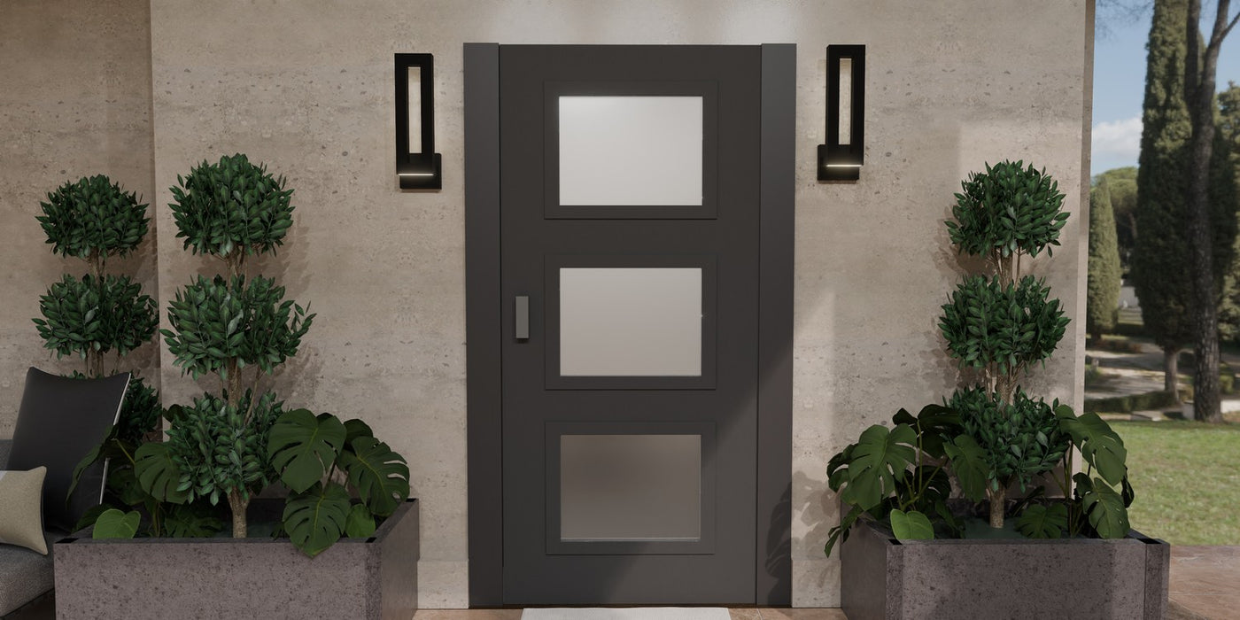 Quoizel POM8405EK LED Outdoor Wall Mount, Earth Black