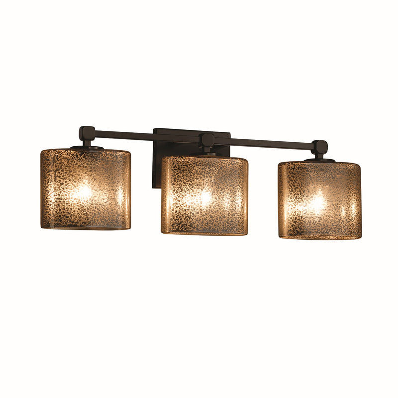 Justice Designs FSN-8423-30-MROR-DBRZ Three Light Bath Bar, Dark Bronze