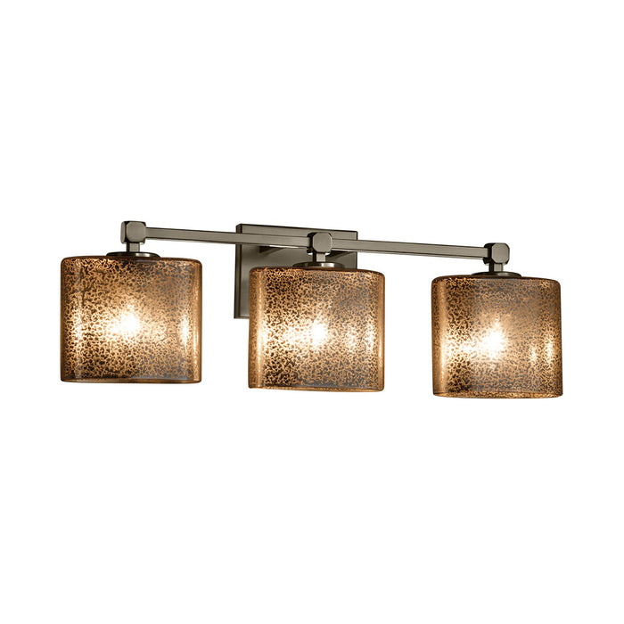 Justice Designs FSN-8423-30-MROR-NCKL Three Light Bath Bar, Brushed Nickel