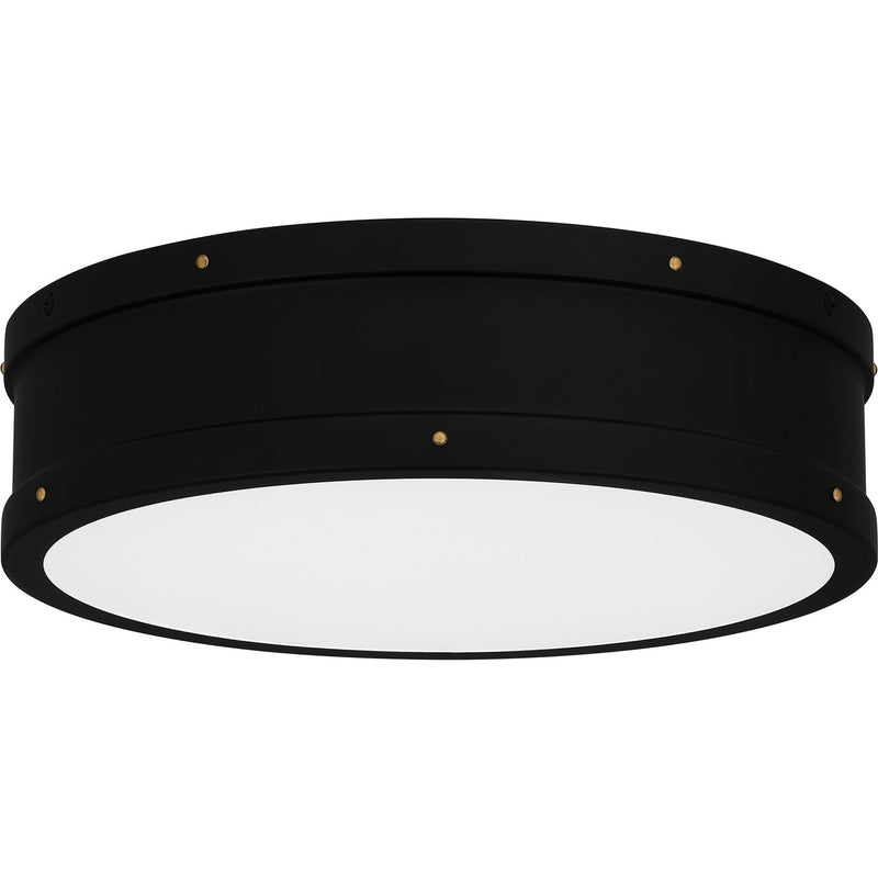 Quoizel QF5224MBK LED Flush Mount, Matte Black