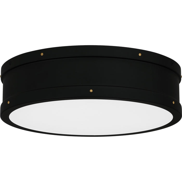 Quoizel QF5224MBK LED Flush Mount, Matte Black