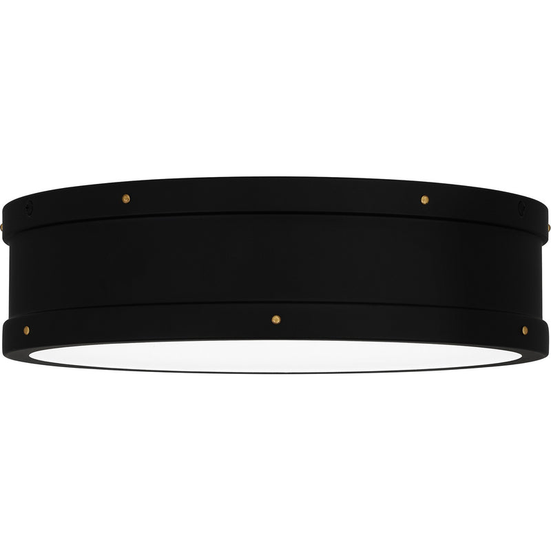 Quoizel QF5224MBK LED Flush Mount, Matte Black