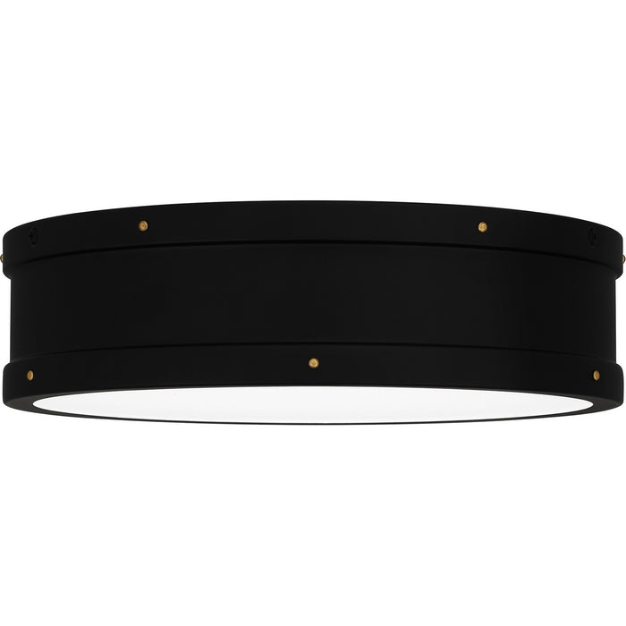 Quoizel QF5224MBK LED Flush Mount, Matte Black