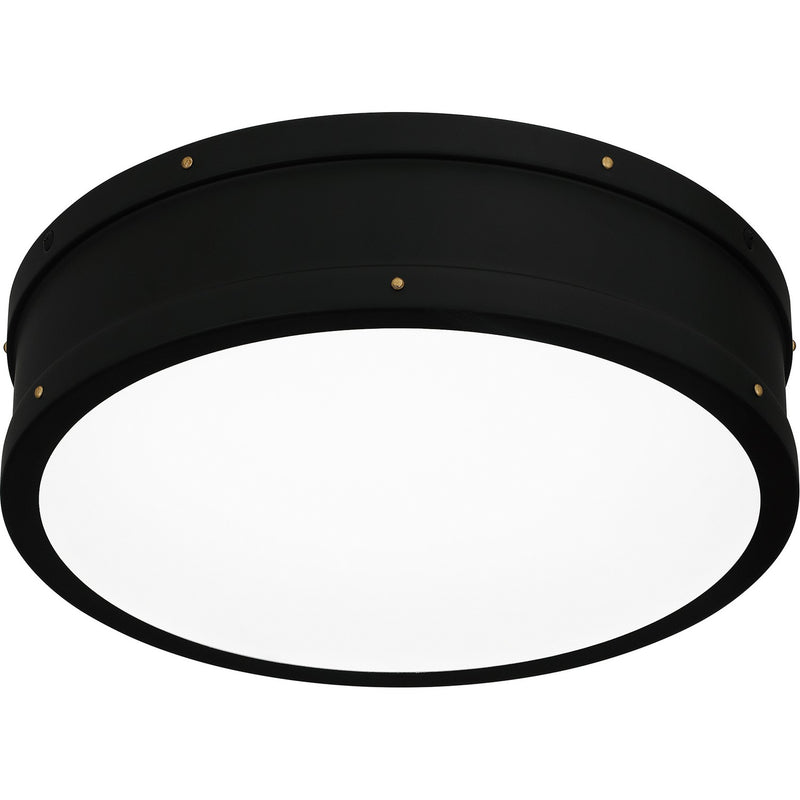 Quoizel QF5224MBK LED Flush Mount, Matte Black