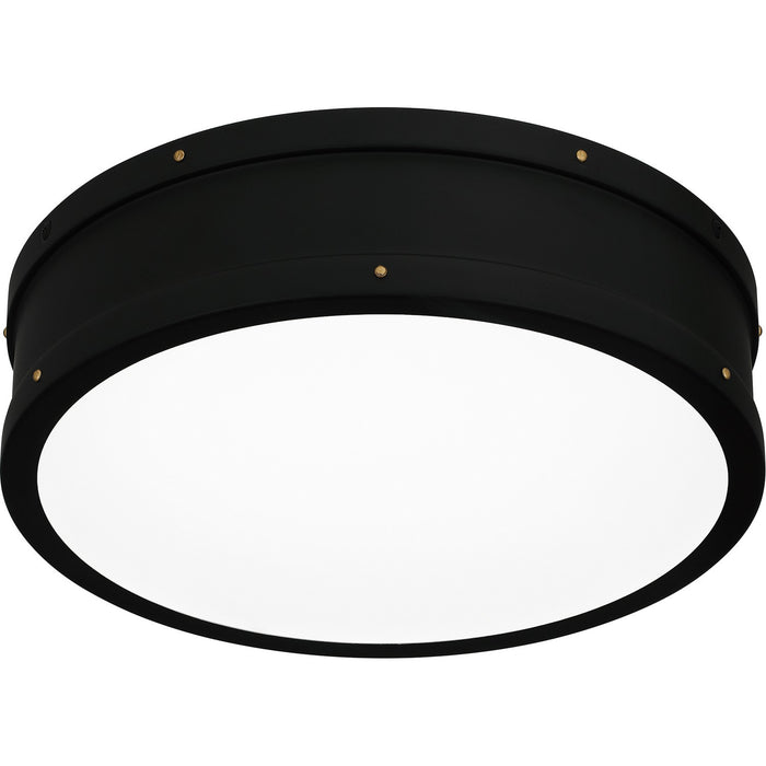 Quoizel QF5224MBK LED Flush Mount, Matte Black