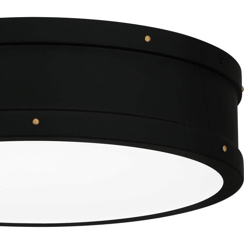 Quoizel QF5224MBK LED Flush Mount, Matte Black