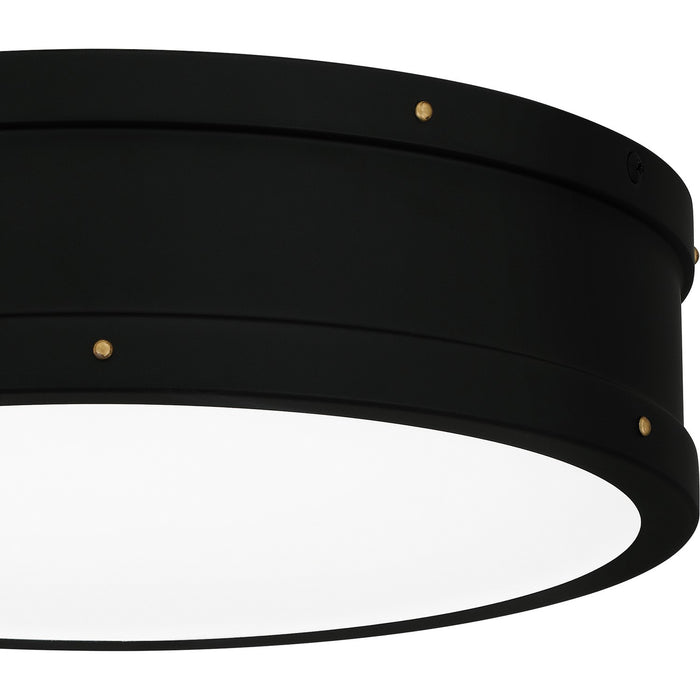 Quoizel QF5224MBK LED Flush Mount, Matte Black