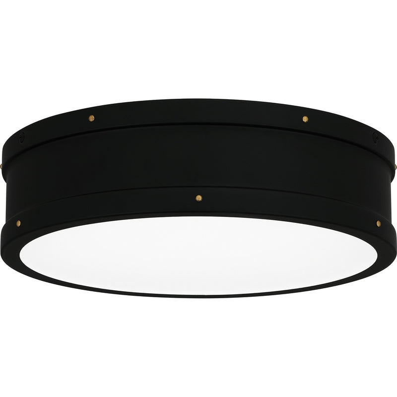 Quoizel QF5224MBK LED Flush Mount, Matte Black