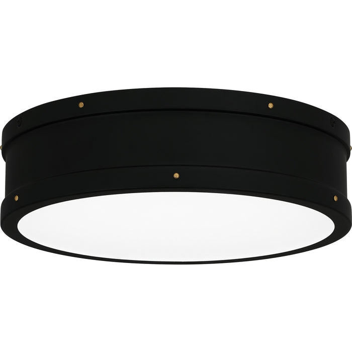 Quoizel QF5224MBK LED Flush Mount, Matte Black