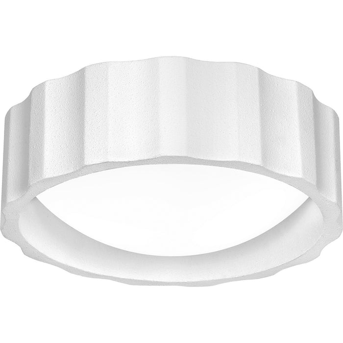 Quoizel QFL6173TW Two Light Flush Mount, Textured White