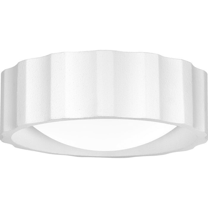 Quoizel QFL6173TW Two Light Flush Mount, Textured White