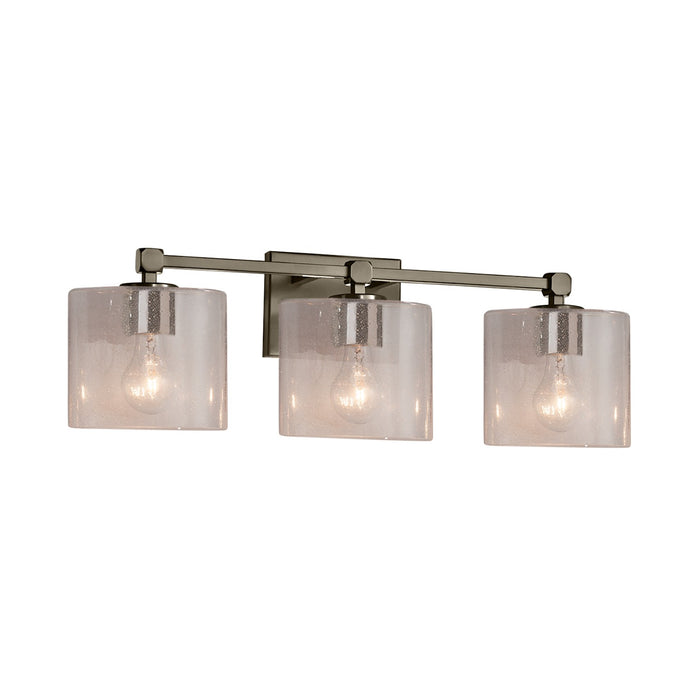 Justice Designs FSN-8423-30-SEED-NCKL Three Light Bath Bar, Brushed Nickel