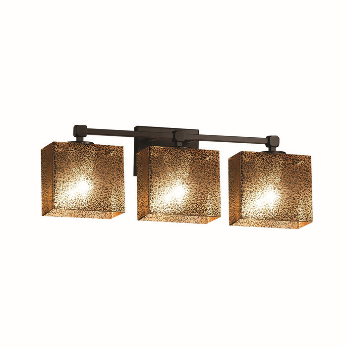 Justice Designs FSN-8423-55-MROR-DBRZ Three Light Bath Bar, Dark Bronze