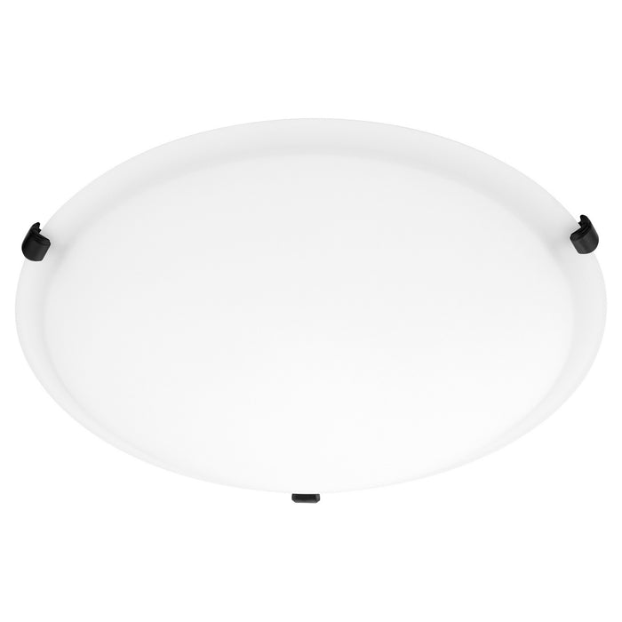 Quorum 3000-16159 Three Light Ceiling Mount, Matte Black