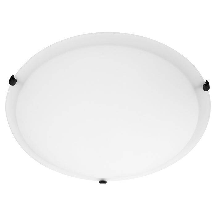 Quorum 3000-20159 Four Light Ceiling Mount, Matte Black
