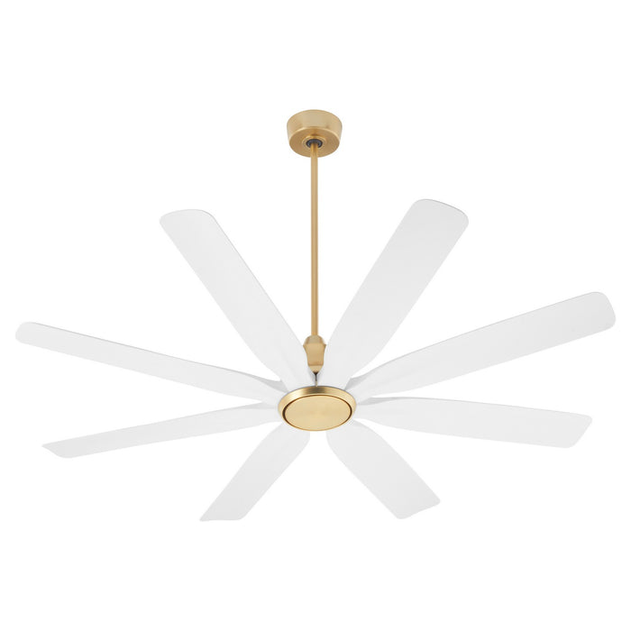 Quorum 33608-80 60" Patio Fan, Aged Brass