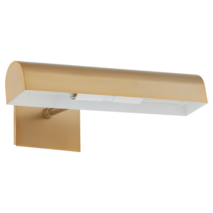 Quorum 410-15-80 Two Light Picture Light, Aged Brass