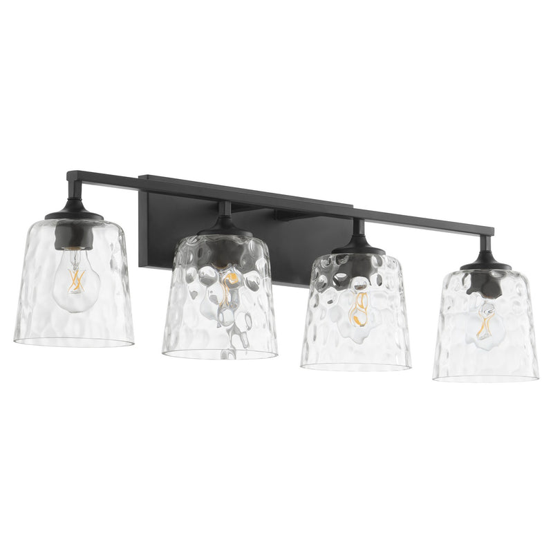 Quorum 5005-4-159 Four Light Vanity, Matte Black
