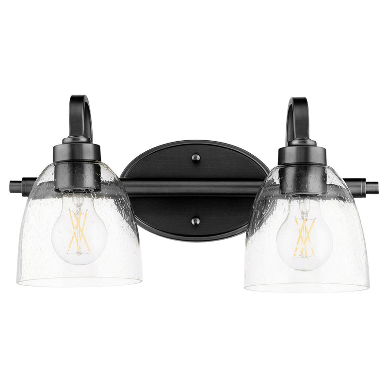 Quorum 5060-2-69 Two Light Vanity, Textured Black