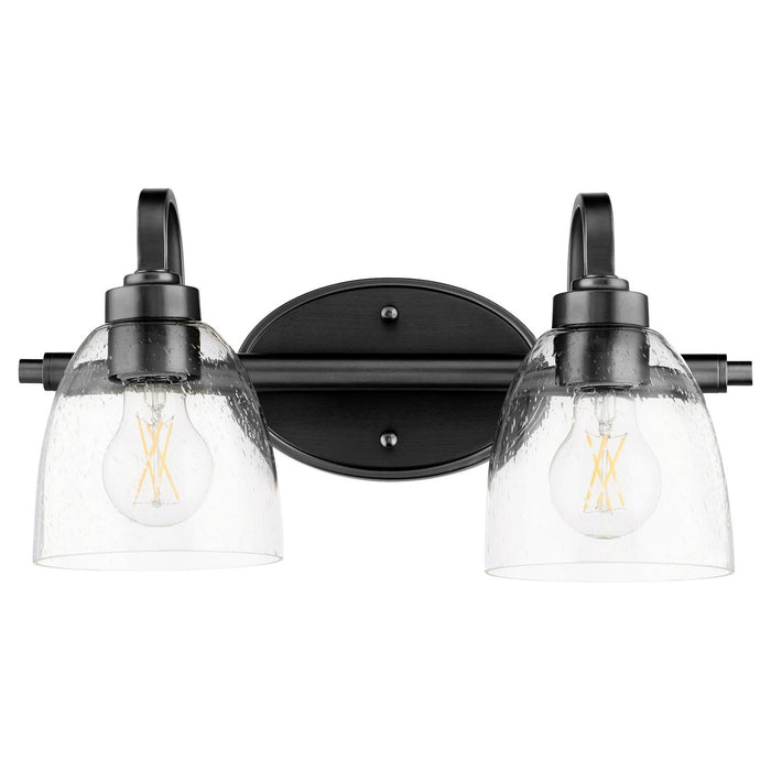 Quorum 5060-2-69 Two Light Vanity, Textured Black