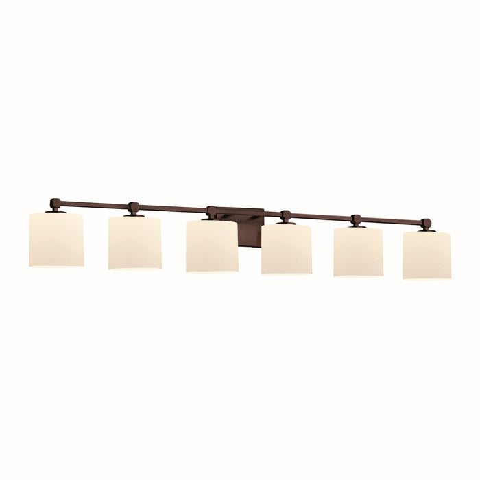 Justice Designs FSN-8426-30-OPAL-DBRZ-LED6-4200 LED Bath Bar, Dark Bronze
