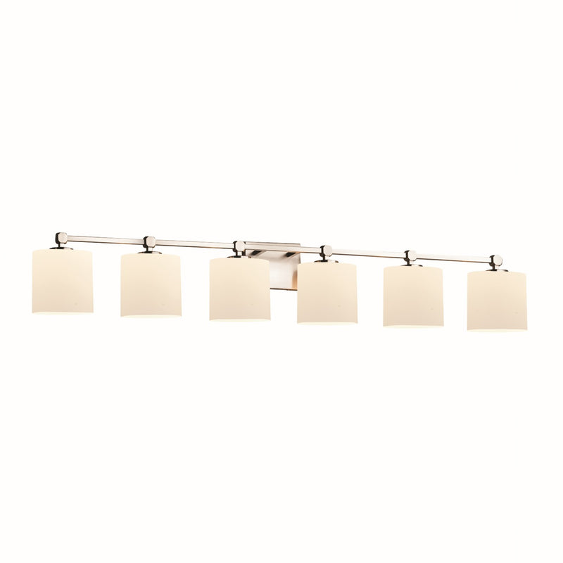 Justice Designs FSN-8426-30-OPAL-NCKL-LED6-4200 LED Bath Bar, Brushed Nickel